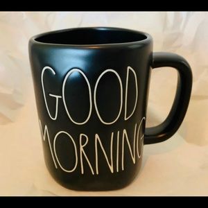 Rae Dunn Black Good Morning Mug